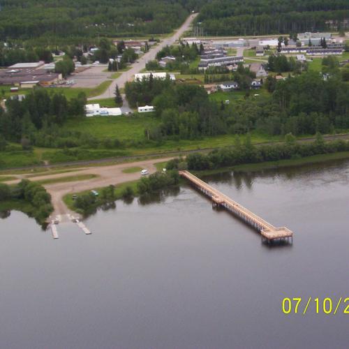 View of the Completed Wharf From the Air